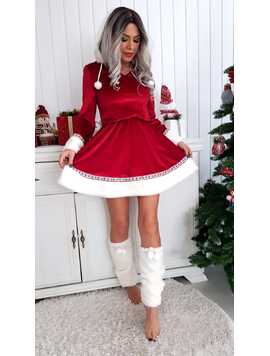 Rochie Dama ChristmasMood Rosu